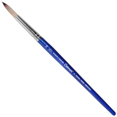 Abbildung von Winsor &amp; Newton 5301010 Cotman Aquarell Synthetikhaar Pinsel Serie 111 Rundpinsel, kurzer Stiel mit exzellenter Sprungkraft, Farbtragekraft und Punktgenauigkeit Nr. 10 6,3 mm