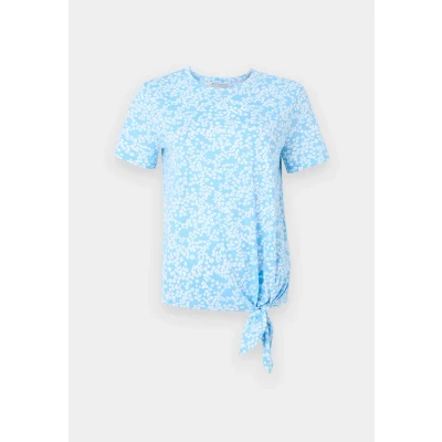Abbildung von TOM Tailor Denim Printed KNOT Tshirt print, Damen, Größe: XS, Light blue