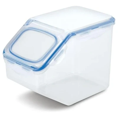 Abbildung von LocknLock PP Classic Küchen Caddy, 257 x 157 191 mm, 5 L, 100 % Luftdicht, Cleveres Verschluss System, Vorratsbehälter, Schüttdose, Mehl Aufbewahrung, Cornflakes Spender