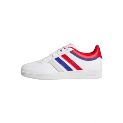 Abbildung von adidas Unisex Hoops 4.0 Shoes Schuhe, FTWR White Better Scarlet Team Royal Blue, 40 2/3 EU