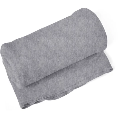 Abbildung von Setex Wohndecke, 85% Baumwolle/15% Polyester, Leichte Decke als Zimmer Deko, Schlafzimmer Deko und mehr, 200 x 150 cm große Tagesdecke, Hellgrau/Rosa Melange