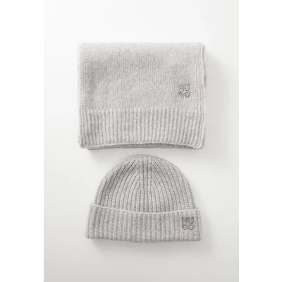 Abbildung von HUGO Sarmi SET Schal, Damen, Größe: One Size, Medium grey