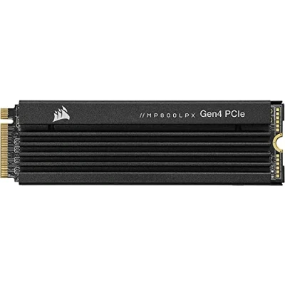 Abbildung von Corsair MP600 PRO LPX 4TB M.2 NVMe PCIe x4 Gen4 SSD Optimiert für PS5 (Bis zu 7,100MB/sec Sequenzielle Lesegeschwindigkeit, 6,800MB/sec Schreibgeschwindigkeit) Schwarz