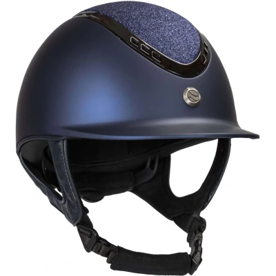 Abbildung von Back on Track Reithelm EQ3 Pardus Smooth Blau 53 55cm