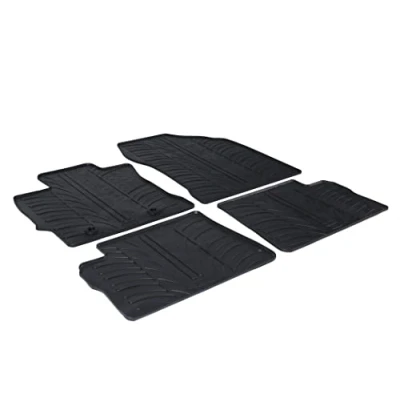 Abbildung von Gledring 0266 Fußmattensatz Gummi vorne und hinten 4 schwarz 750mm 550mm TOYOTA: Auris Hatchback