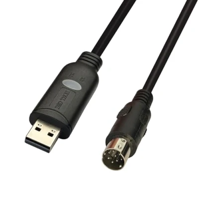 Abbildung von DSD TECH SH P8V USB RS422 Programmierkabel für Mitsubishi PLC FX3U und FX Serie 4.9FT