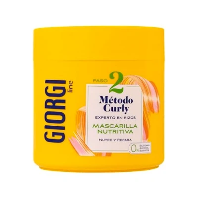Abbildung von GIORGI Line Pflegende Maske, Curly Methode, spektakuläre Locken, 0% Alkohol, Silikone, Sulfate, mit pflanzlichen Proteinen und Avocado, 350 ml