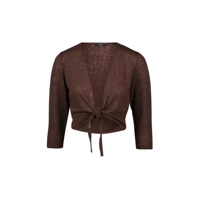 Abbildung von zero Strickjacke, Damen, Größe: 36, Chicory coffee
