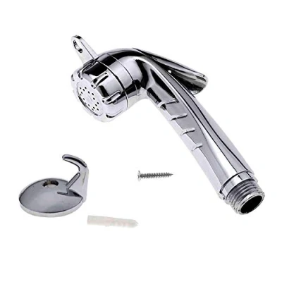 Abbildung von EXFEA Brausekopf ABS Duschkopf 1/2&#039;&#039;Taste Handbrause Camping Handdusche Toilette Brause Bootsdusche Chrom