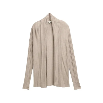 Abbildung von TOM Tailor Strickjacke, Damen, Größe: 3XL, Soft taupe melange