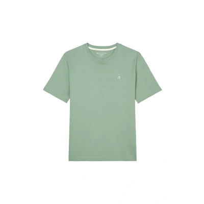 Abbildung von Marc O&#039;Polo Short Sleeve LOGO Print Crewneck Tshirt basic, Herren, Größe: XS, Luscious moss