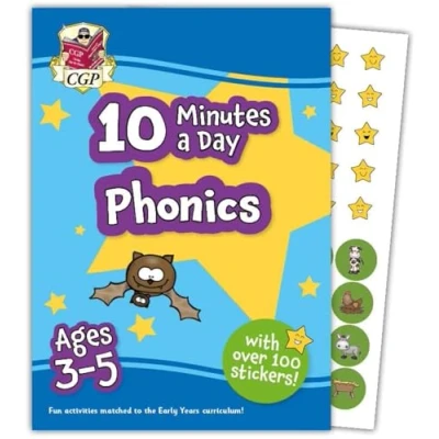 Abbildung von 10 Minutes a Day Phonics for Ages 3 5 (with reward stickers) (CGP Reception Activity Books and Cards)
