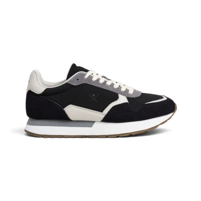 Abbildung von Hackett London Trainers Vector Device Sneaker low, Herren, Größe: 43, Black - Leder