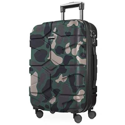 Abbildung von HAUPTSTADTKOFFER X Kölln Handgepäck Hartschalen Koffer Trolley Rollkoffer Reisekoffer, TSA, 55 cm, 42 Liter, Camouflage matt