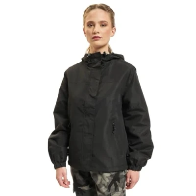 Abbildung von Brandit Windbreaker Frontzip Leichte Jacke, Damen, Größe: Medium, Black