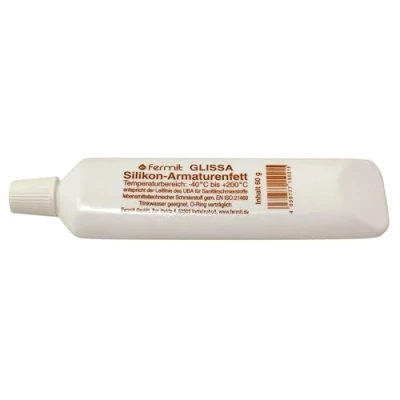 Abbildung von Fermit Glissa Silikon Armaturenfett 60 g Tube