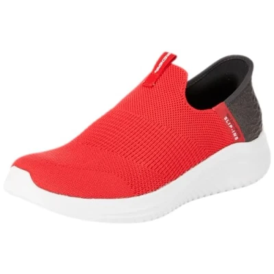 Abbildung von Skechers Boys Schlüpfen, Red Textile/Black Trim, 40 EU