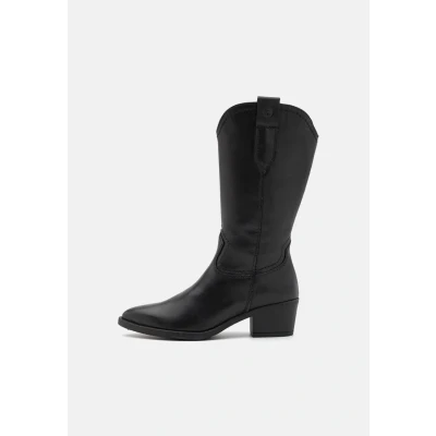 Abbildung von Tamaris Stiefel, Damen, Größe: 37, Black leather Schuhe