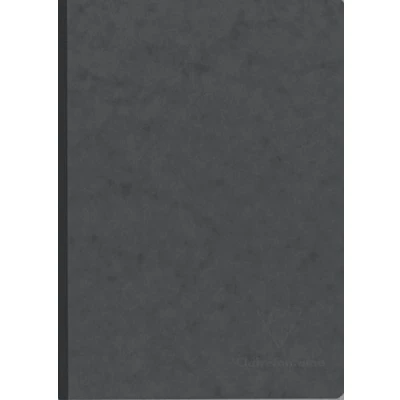 Abbildung von Clairefontaine 795465C AgeBag Notizbuch (DIN A5, 14,8 x 21 cm, 96 Blatt, liniert, bedruckten Vorsatublättern) 1 Stück grau