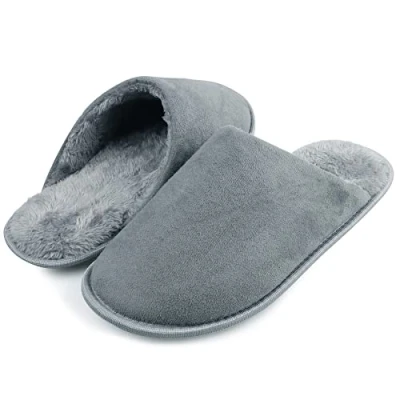 Abbildung von riemot Hausschuhe Herren Damen Warme Plüsch Pantoffeln Winter Memory Foam Rutschfeste Kuschelige Flauschige Slipper für Indoor &amp; Outdoor