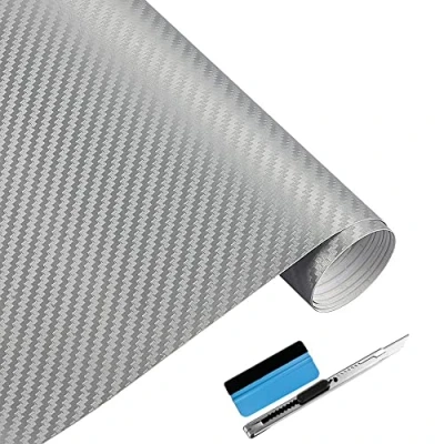 Abbildung von Carbon Folie 3D Struktur fühlbare 30 x 152 cm selbstklebend Carbonfolie Auto Klebe folieren