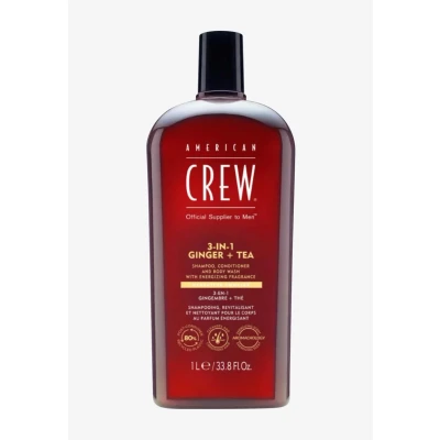 Abbildung von American Crew 3IN1 Ginger &amp; TEA SHAMPOO, CONDITIONER, AND BODY WASH Duschgel, Herren, Größe: 450 ml, /