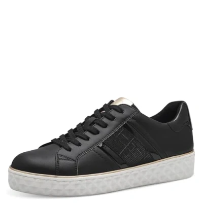 Abbildung von MARCO TOZZI Damen Sneaker flach Vegan Freizeit, Schwarz (Black Comb), 39 EU