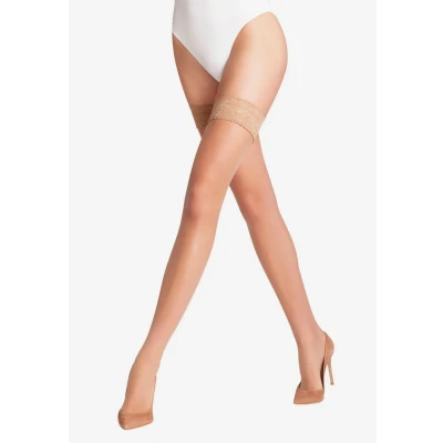 Abbildung von Falke Shelina Overkneestrümpfe, Damen, Größe: 35/37, Sun