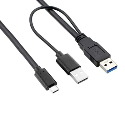 Abbildung von Chenyang USB C auf 3.0 Datenkabel mit 2.0 Stromversorgung für Laptop Festplatte