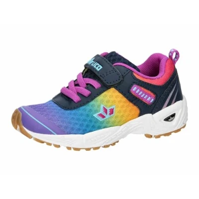 Abbildung von Lico Unisex Kinder Barney Hallenturnschuhe, Marine Lila Türkis, 38 EU
