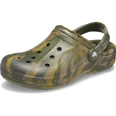 Abbildung von Crocs Unisex Kinder Ralen Lined Clog K Clog, Army Green Multi, 22/24 EU