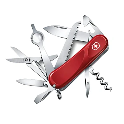 Abbildung von Victorinox Schweizer Taschenmesser, Evolution 23, Multitool, Swiss Army Knife mit 17 Funktionen, Klinge, Dosenöffner, Schraubendreher 3 mm