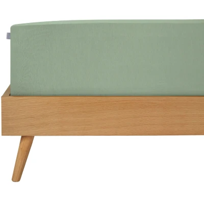 Abbildung von Schiesser Spannbettlaken »Elli aus 97% Baumwolle und 3% Elasthan« für hohe Matratzen Boxspringbetten, MADE IN GREEN by OEKO TEX®