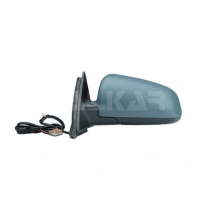 Abbildung von Außenspiegel Alkar 6139503 links grundiert elektrisch beheizbar, anklappbar, asphärisch für Linkslenker AUDI: A4 B6 Avant, Saloon