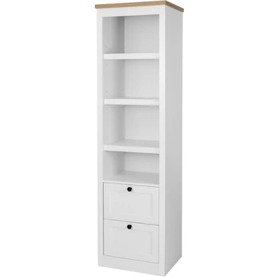 Abbildung von OTTO home Vitrine »Rigny« aus MDF, mit Holz Zierleiste, schwarzem Metallgriff