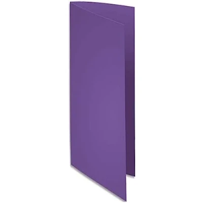 Abbildung von Exacompta Ref 210008E Rocks Mappe, quadratisch, 240 x 320 mm, geeignet für A4 Dokumente, 210 g/m², farbiger Karton, Violett, 100 Stück