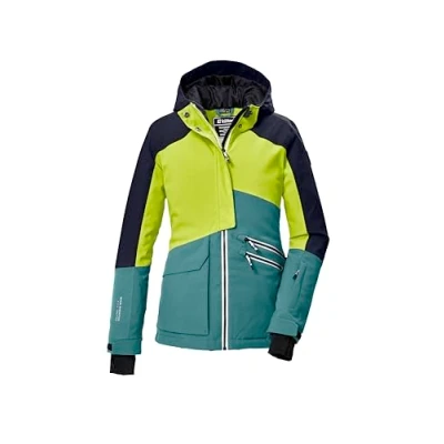 Abbildung von killtec Mädchen Skijacke/Funktionsjacke mit Kapuze und Schneefang KSW 405 GRLS SKI JCKT, dunkelmint, 140, 42092 000