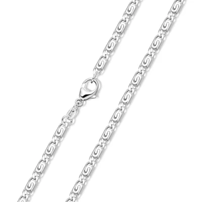 Abbildung von Materia S Panzerkette Silber 925 Damen 1,6mm diamantiert 40 cm K44 40cm