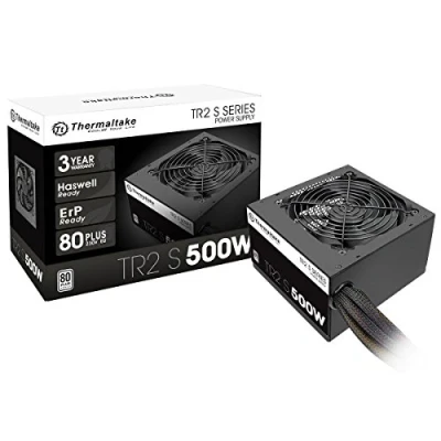 Abbildung von Thermaltake TR2 S 500W PC ATX Netzteil 80 Plus leiser 120 Lüfter EU zertifiziert schwarz
