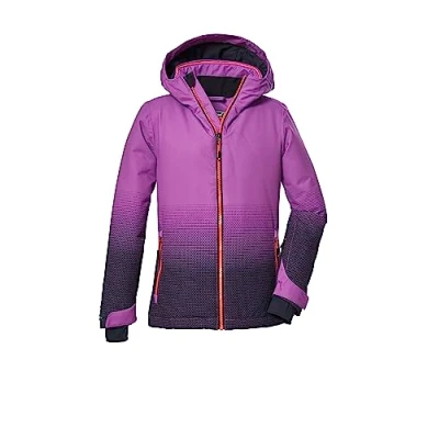 Abbildung von killtec Mädchen Skijacke wasserdicht/Funktionsjacke mit Kapuze und Schneefang KSW 183 GRLS SKI JCKT, neon reines orchidee, 116, 39905 000