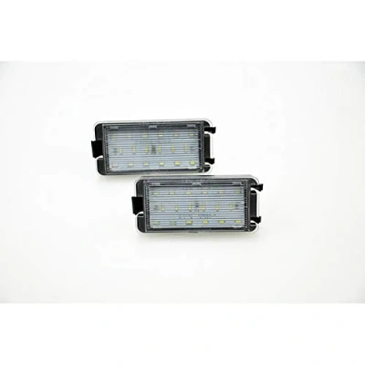 Abbildung von AUTO STYLE Satz LED Nummerschildbeleuchtung kompatibel mit Seat diverse Modelle, Schwarz
