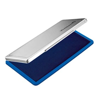 Abbildung von Pelikan 331124 Stempelkissen 1, getränkt, 9 x 16 cm, blau (Frustfreie Verpackung)