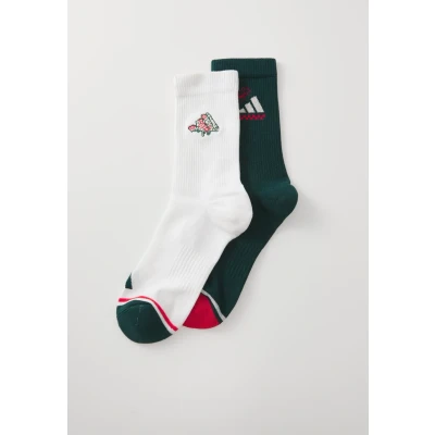 Abbildung von adidas Performance Pizza SOCK Unisex 2 PACK Sportsocken, Größe: 37 39, White/aurora ivy