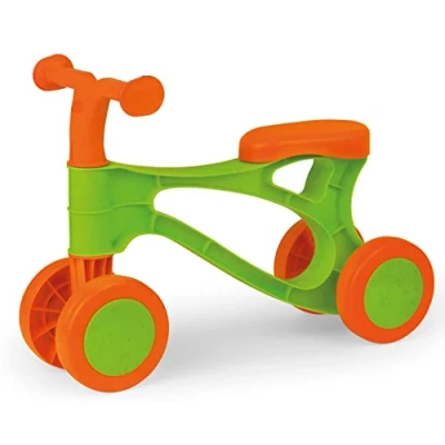 Abbildung von Lena 07145 Lauflernroller Eco My First Scooter, Laufrad grün orange, Sitzroller mit Stahlachsen, Lauflernrad zum Balance und Laufen trainieren, Rollflitzer ca. 48 cm, Lauflernhilfe für Kinder ab 18m