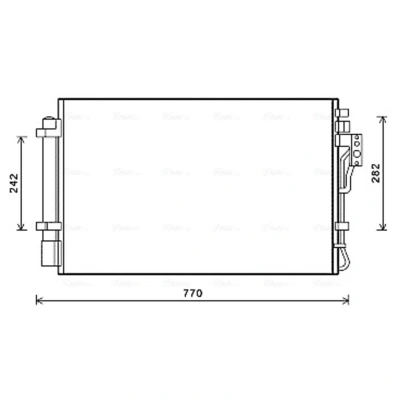 Abbildung von PRASCO KA5157D Klimakondensator mit Trockner 13,0 8,4 Aluminium 695 R 134a