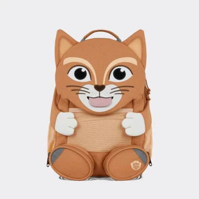 Abbildung von Affenzahn Kinderrucksack Großer Freund Katze Braun