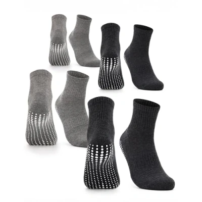 Abbildung von Occulto Herren Stoppersocken 2 4er Pack (Modell: Andi) 4 Paar Schwarz Grau 39 42