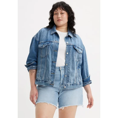 Abbildung von Levi&#039;s Plus 90S Trucker Jeansjacke, Damen, Größe: 58/60, Turning heads