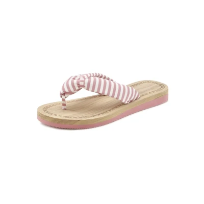 Abbildung von Elbsand Zehentrenner Badesandale rosagestreift, Damen, Größe: 42, Rosa gestreift Schuhe