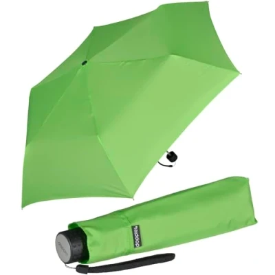Abbildung von Doppler Regenschirm Mini Taschenschirm Havanna Stick peppy lime